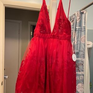 Red homecoming dress